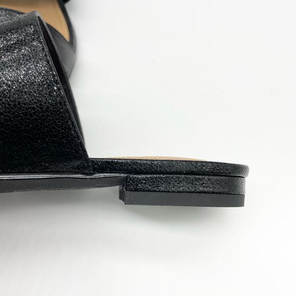 Comfort View Womens 8.5 WW Shadi Black Metallic Slip On Sandal Slides Flats‎ - Picture 6 of 8